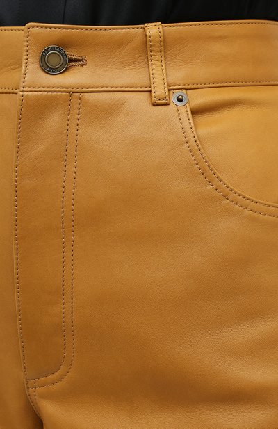 Кожаные шорты SAINT LAURENT, арт. 561313/Y50A2, фото 5