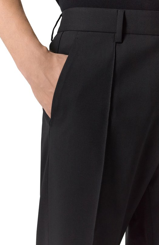 Шерстяные брюки Dsquared2 S74KB1057/S40320 Чёрный  S74KB1057/S40320 Фото 5