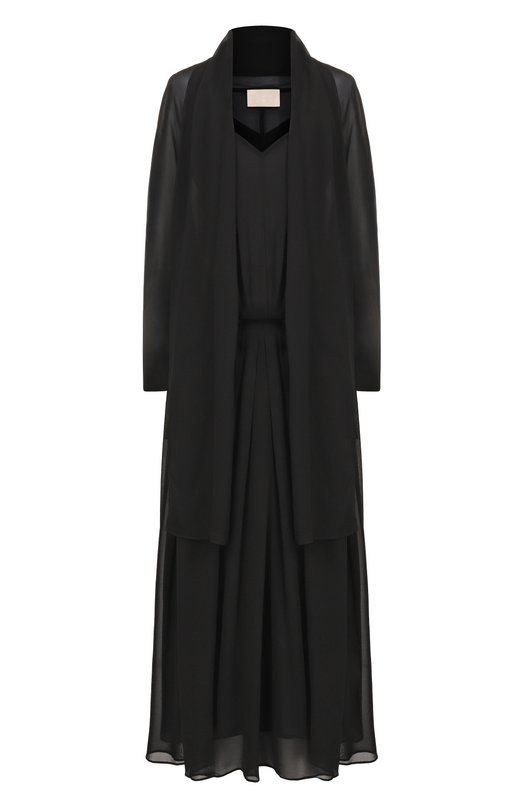 Шелковое платье Albus Lumen AL.RT26.DRESS01_SET Чёрный AL.RT26.DRESS01_SET