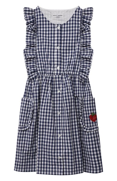 Хлопковое платье SONIA RYKIEL ENFANT, арт. 21S1DR11, фото 1