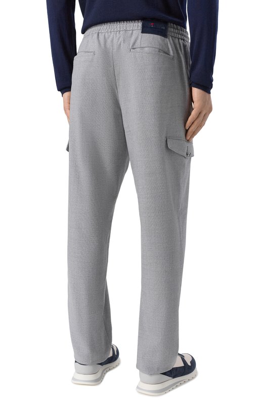 Шерстяные брюки Kiton UPLACTRK0170H01 Серый  UPLACTRK0170H01 Фото 4