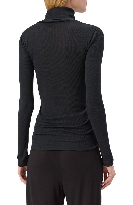 Водолазка из шерсти и шелка Zimmerli 370-2947 Чёрный  370-2947 Фото 4