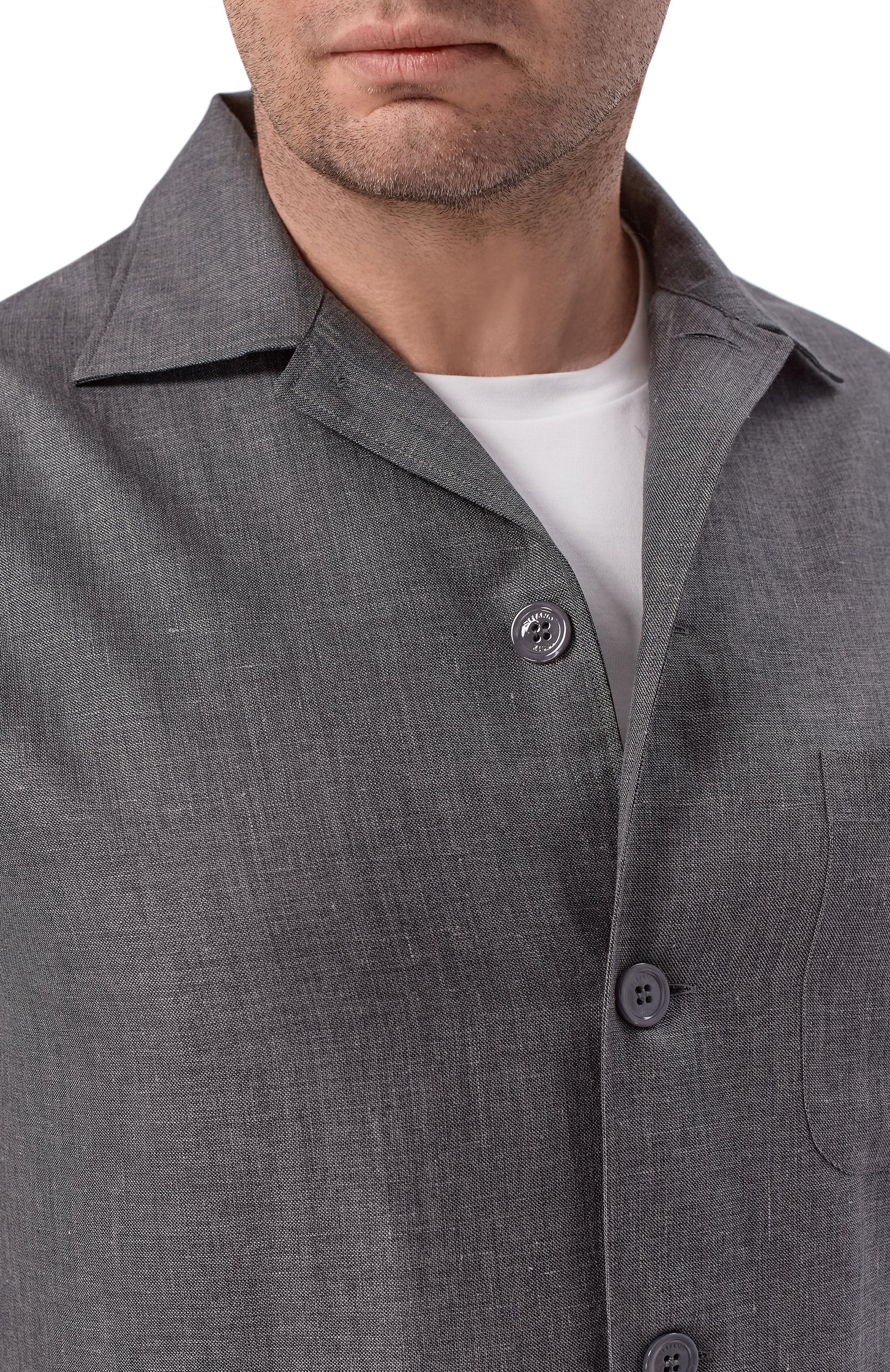 Куртка-рубашка из шерсти и льна STEFANO RICCI, арт. SP008138/B127HA, фото 5