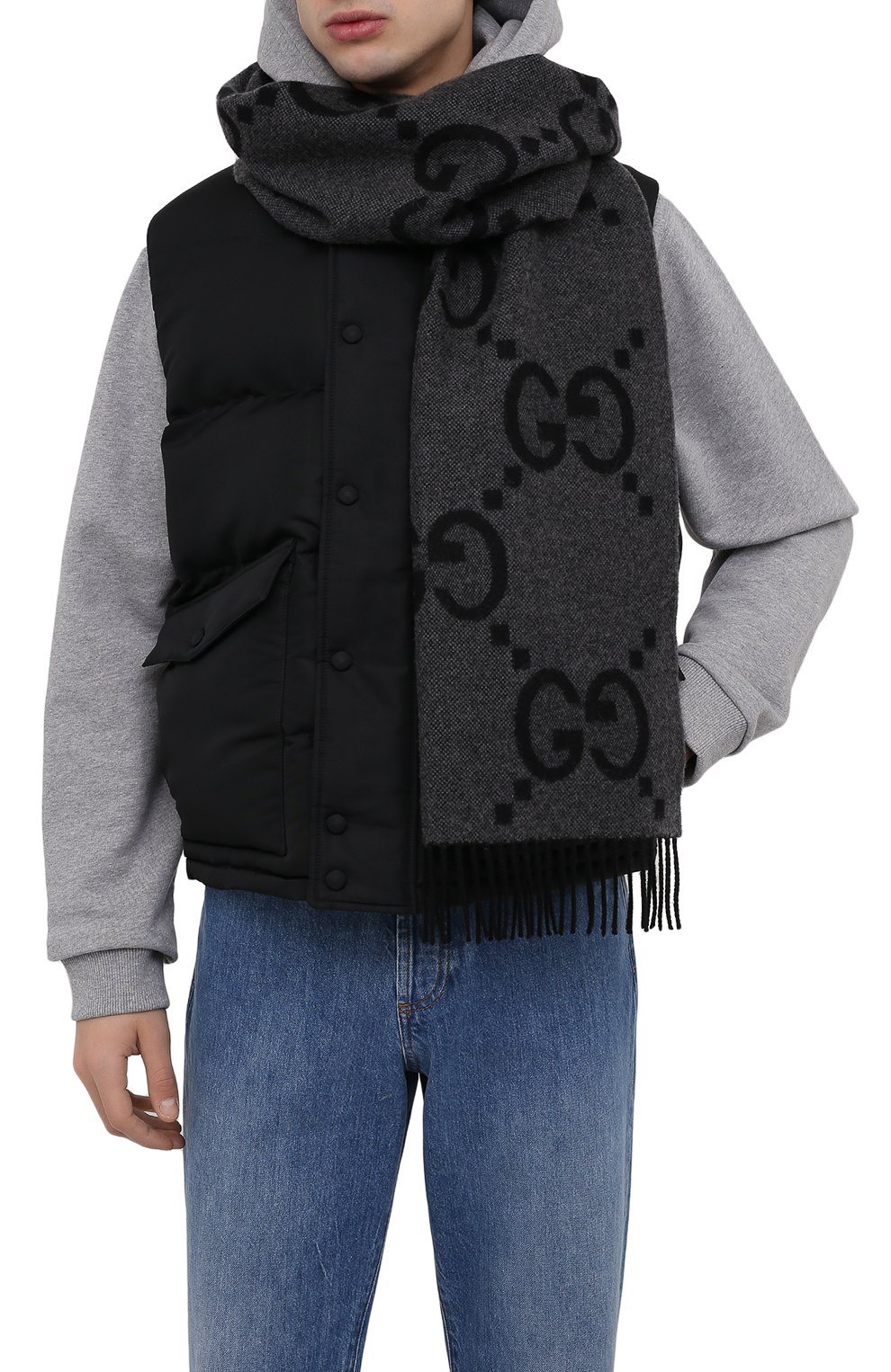 Кашемировый шарф GUCCI, арт. 674275/4GABX, фото 2