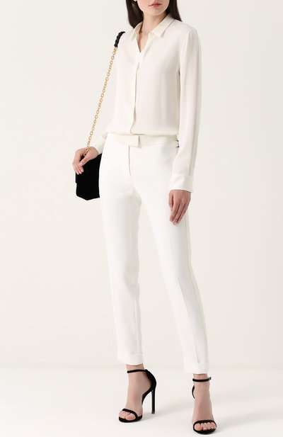 Укороченные брюки с лампасами и отворотами TOM FORD, арт. PAW083-FAX105, фото 2