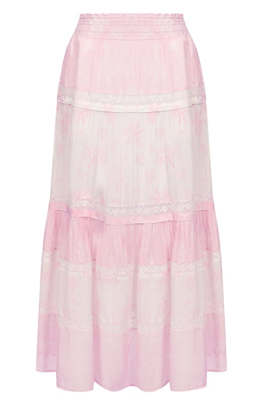 Хлопковая юбка Love Shack Fancy LS771-3455 Розовый LS771-3455