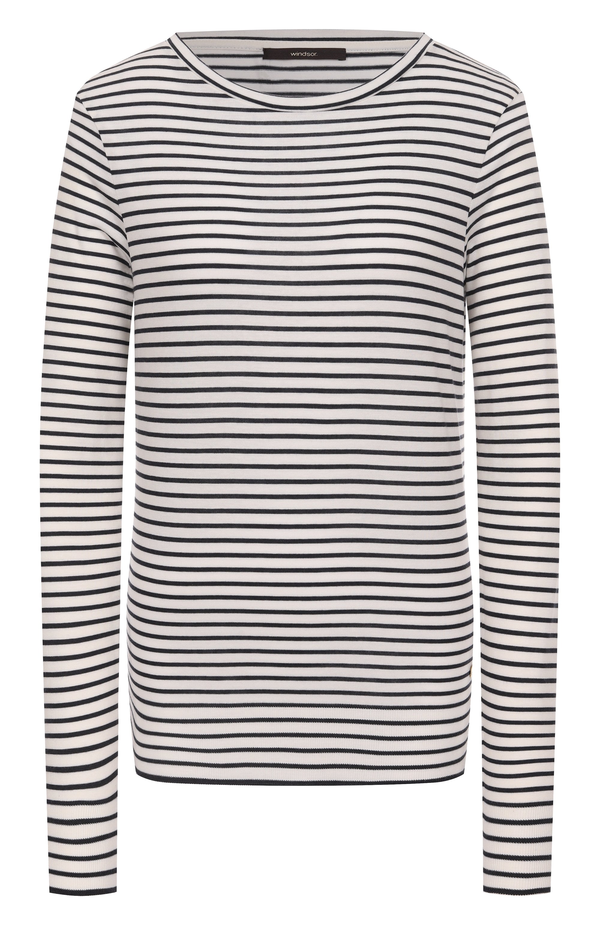 Лонгслив WINDSOR синего цвета по цене 19150 руб., арт. 52 DT106 10017405/30045346, фото 1 Лонгслив WINDSOR, арт. 52 DT106 10017405/30045346, фото 1