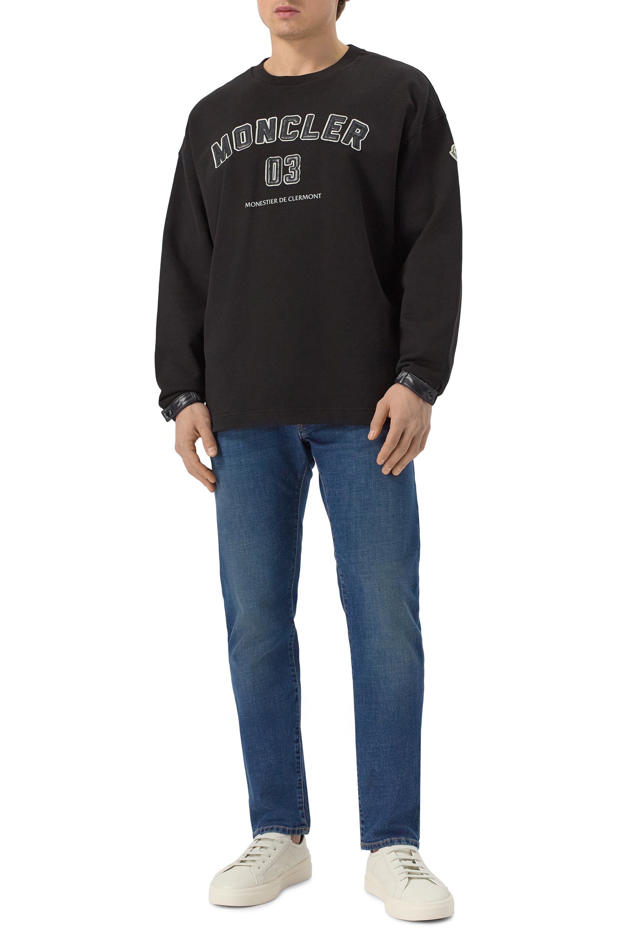 Хлопковый свитшот MONCLER, арт. M.I1.CI_09/38G00002 899WC, фото 2