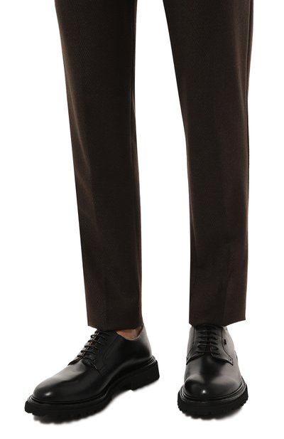 Кожаные дерби CAMERLENGO черного цвета по цене 43450 руб., арт. 16596/NER0, фото 3 Кожаные дерби CAMERLENGO, арт. 16596/NER0, фото 3