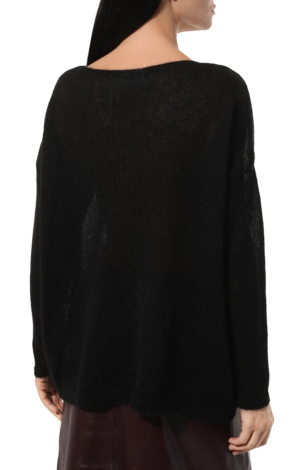 Шерстяной свитер FREEAGE черного цвета по цене 36080 руб., арт. W24.JM088.5070.900, фото 4 Шерстяной свитер FREEAGE, арт. W24.JM088.5070.900, фото 4