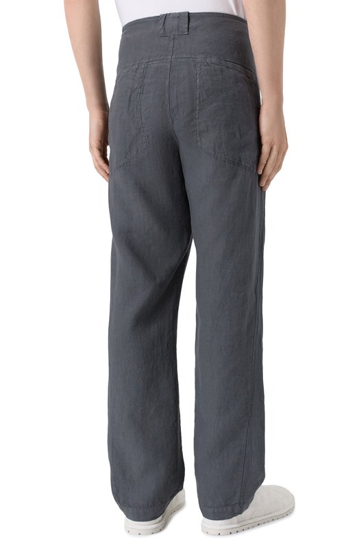 Льняные брюки Transit CFUTRCD130 Серый  CFUTRCD130 Фото 4