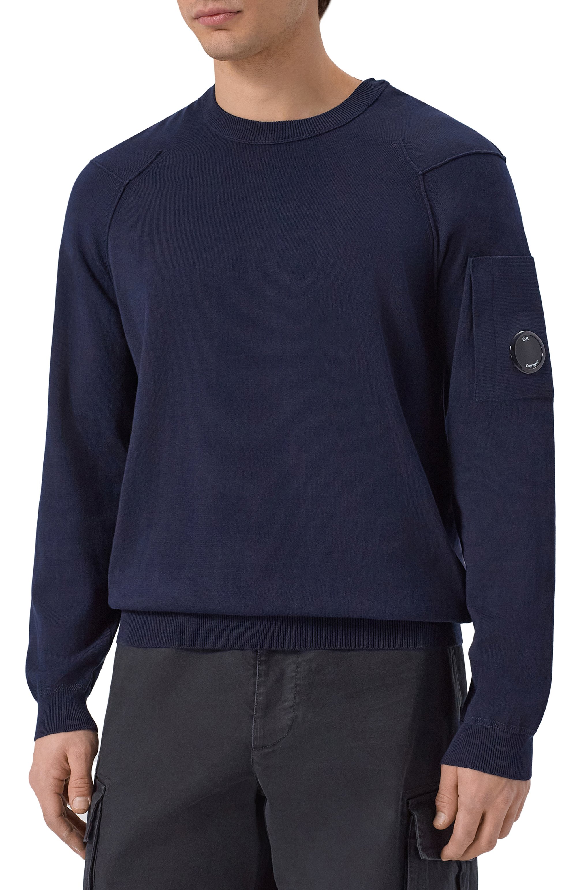 Хлопковый джемпер C.P. COMPANY, арт. 20CMKN183A/110560A,  фото 3