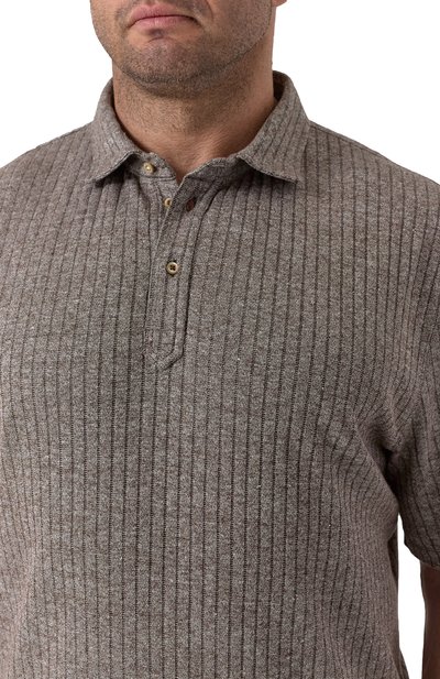 Поло изо льна и хлопка BRUNELLO CUCINELLI, арт. MW8653936W, фото 5