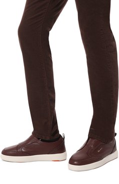 Кожаные кеды cleanic SANTONI, арт. MBCD21915BARPTT4U59, фото 1