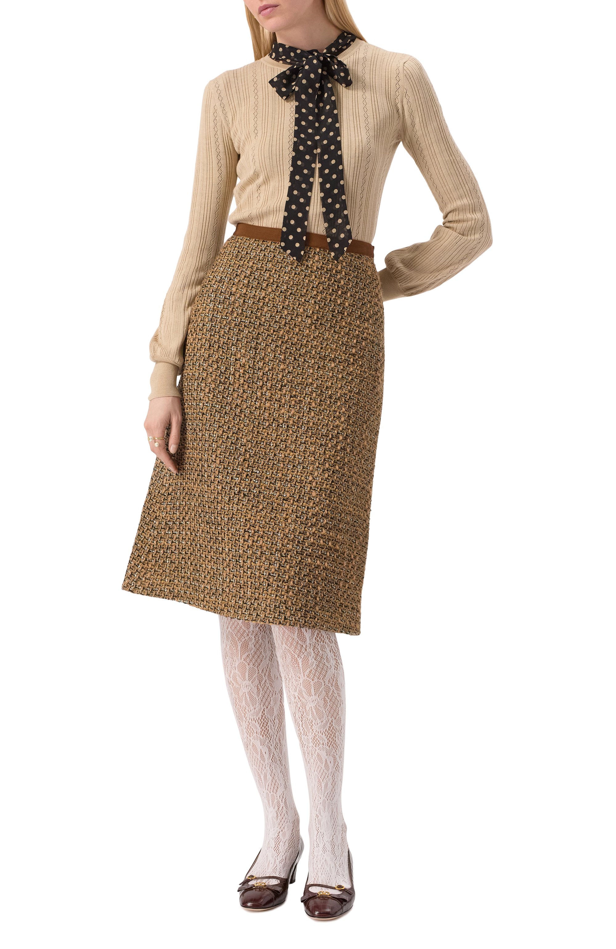 Твидовая юбка VALENTINO, арт. 6B3RACJ890M, фото 2