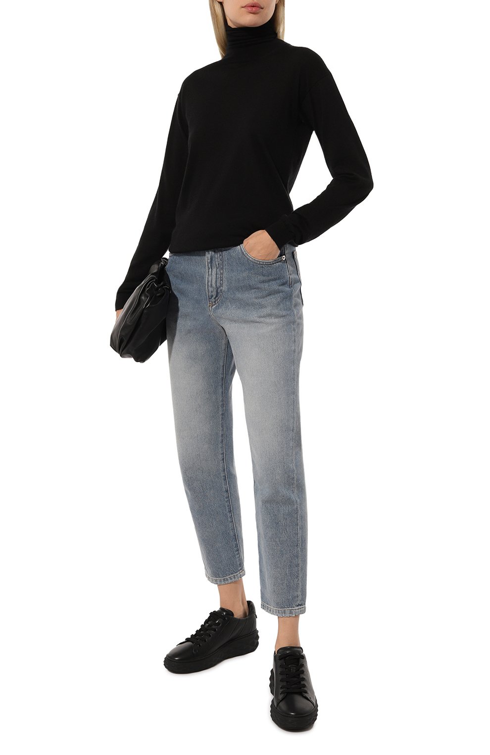 Кожаные кеды diamond light maxi JIMMY CHOO, арт. DIAM0ND LIGHT MAXI/F/RXN, фото 2