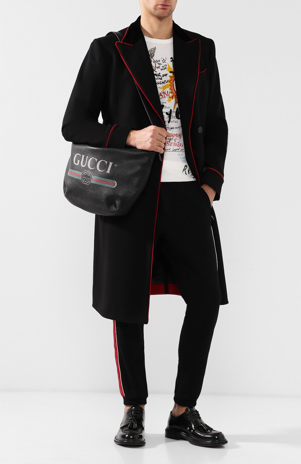 Кожаная сумка с логотипом бренда GUCCI, арт. 523588/0GCAT, фото 2