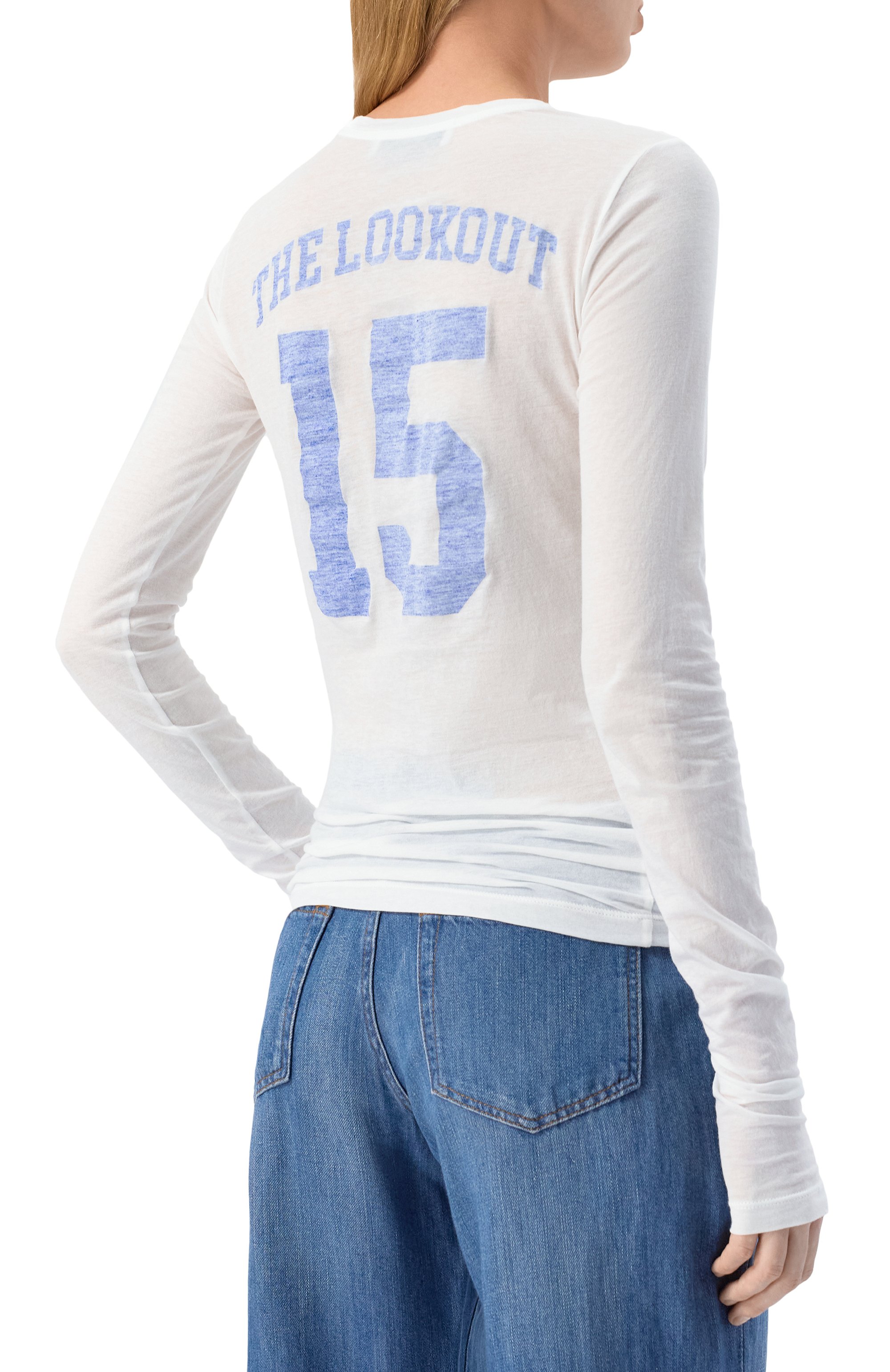 Хлопковый лонгслив MSGM, арт. 3842MDM108/257313, фото 4