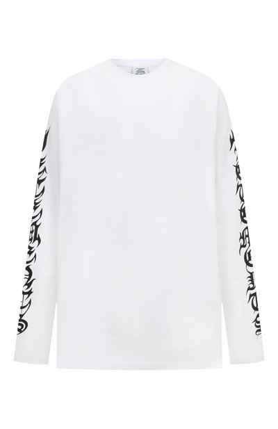 Хлопковый лонгслив VETEMENTS, арт. UA53LS100W 1604/M
