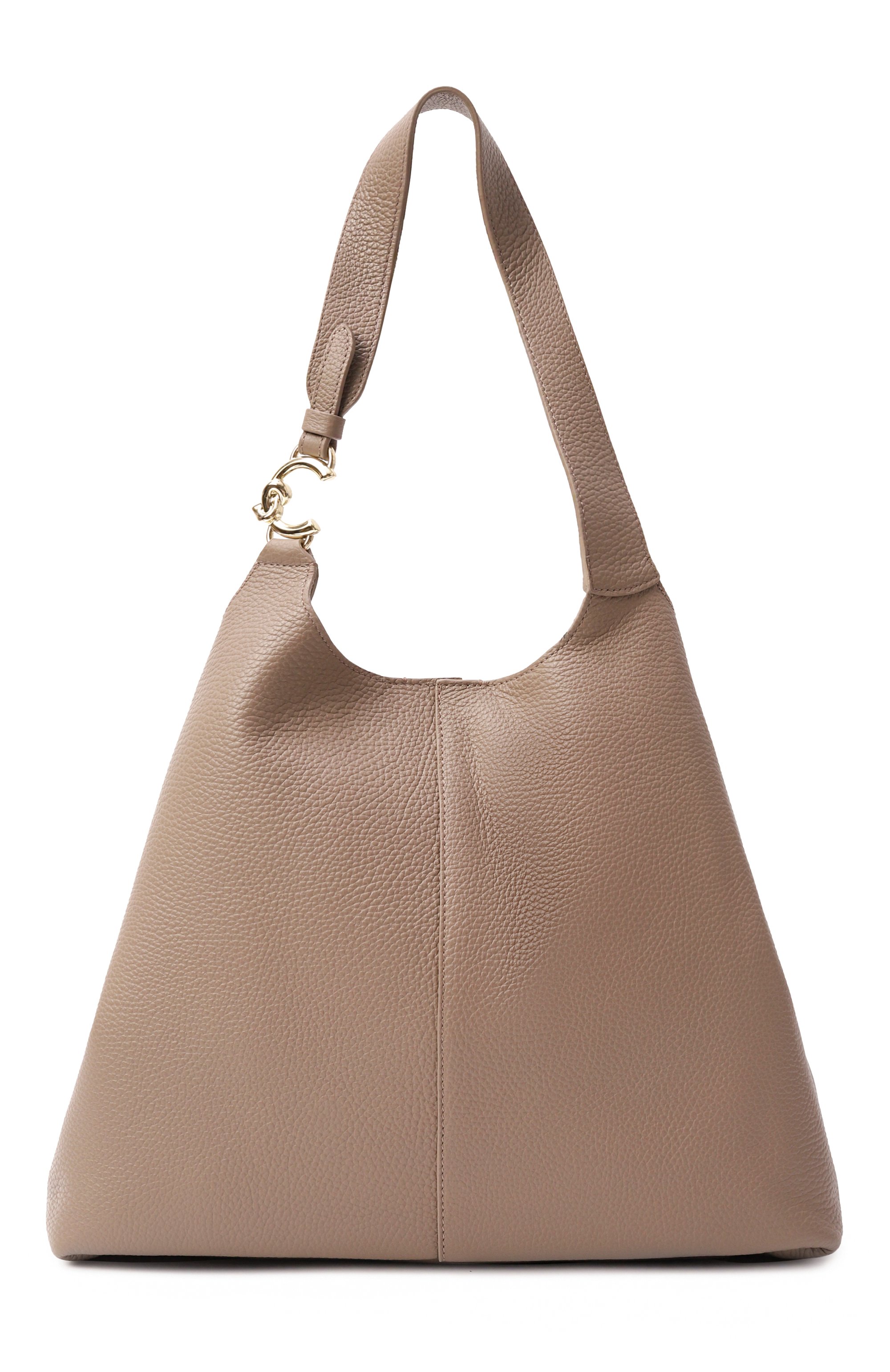 Сумка-тоут c-easy large COCCINELLE темно-бежевого цвета по цене 36750 руб., арт. E1SHA110101, фото 1 Сумка-тоут c-easy large COCCINELLE, арт. E1SHA110101, фото 1