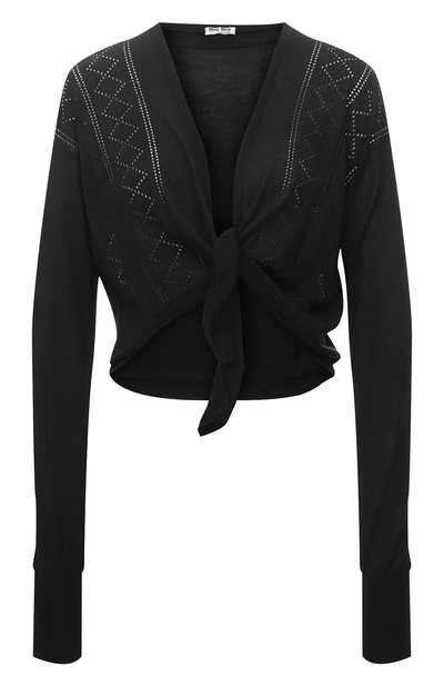 Кардиган из кашемира и шелка MIU MIU, арт. MMF575-10Q4-F0002, фото 1