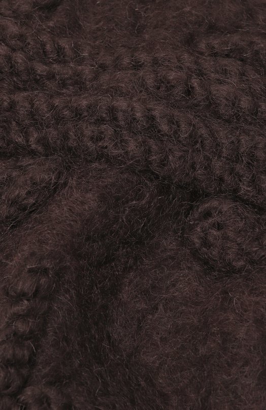 Шерстяной шарф Jil Sander J40TE0111/J40041 Коричневый  J40TE0111/J40041 Фото 3