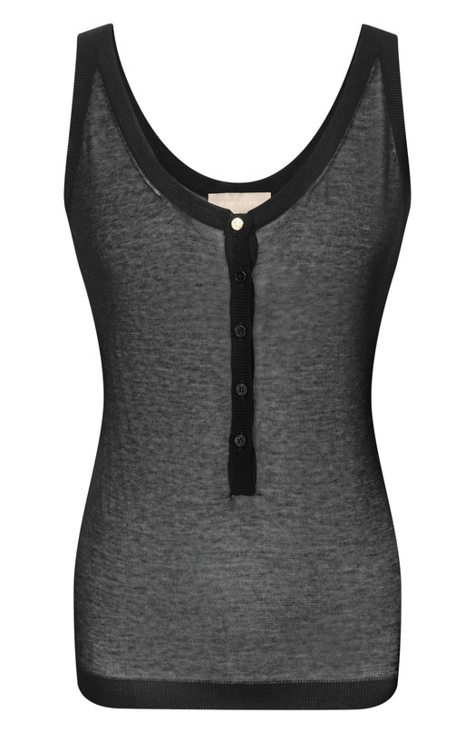 Хлопковый топ Elie Saab T0269/CK017 Чёрный T0269/CK017