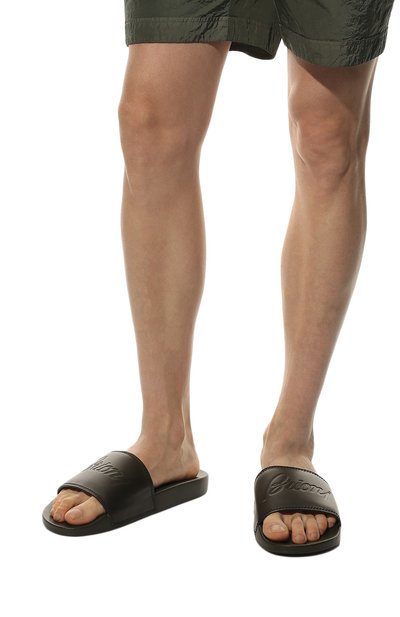 Кожаные шлепанцы BRIONI, арт. QYQB0L/P1705, фото 3