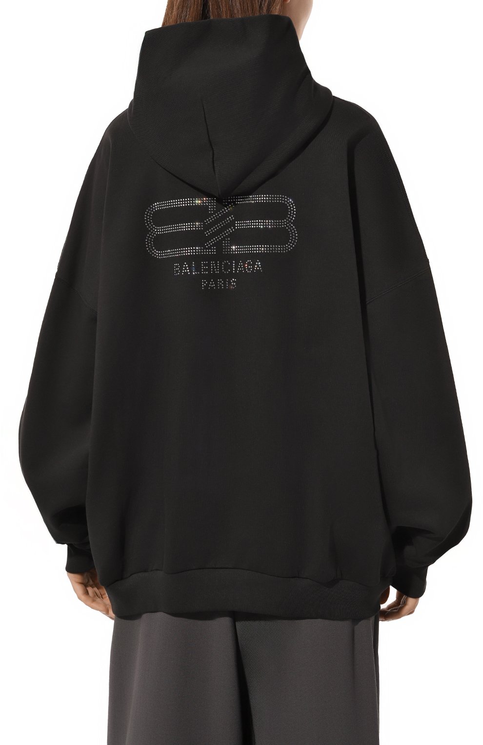 Хлопковое худи BALENCIAGA, арт. 739024/T0VU9, фото 4