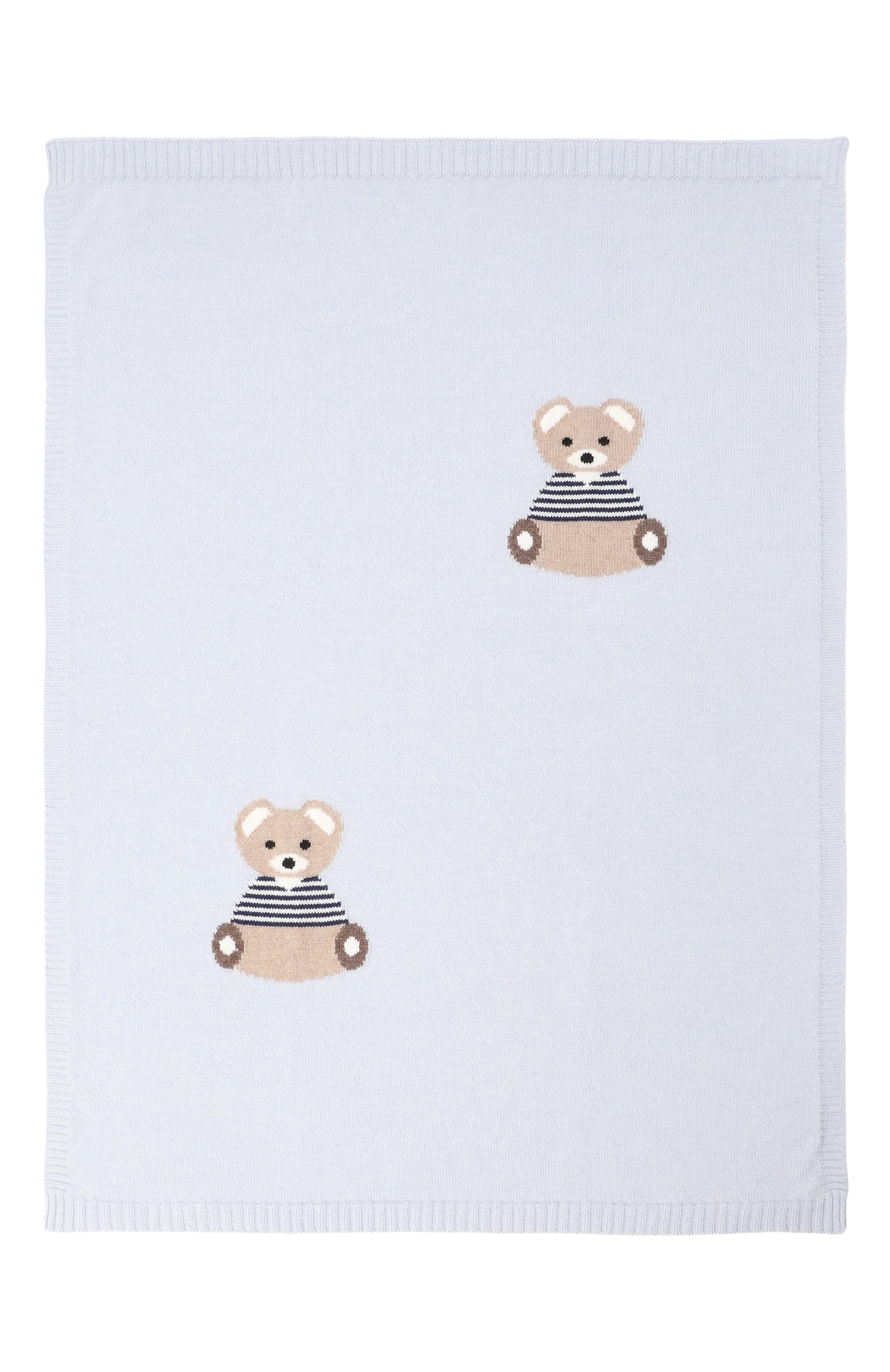 Одеяло из шерсти и кашемира BABY T голубого цвета по цене 17800 руб., арт. 25AI062C0, фото 3 Одеяло из шерсти и кашемира BABY T, арт. 25AI062C0, фото 3