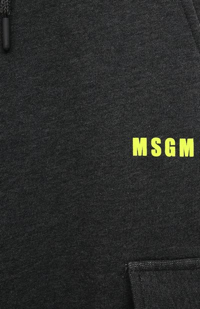 Хлопковые брюки-карго MSGM KIDS, арт. F3MSJUFP045, фото 3