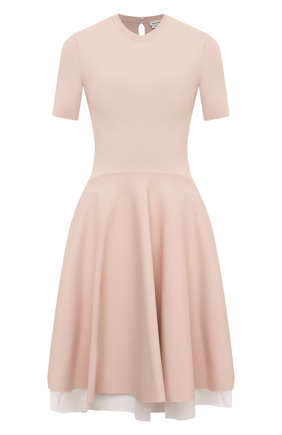 Платье из вискозы ALEXANDER MCQUEEN розового цвета по цене 275000 руб., арт. 659536/Q1AUI, фото 1 Платье из вискозы ALEXANDER MCQUEEN, арт. 659536/Q1AUI, фото 1