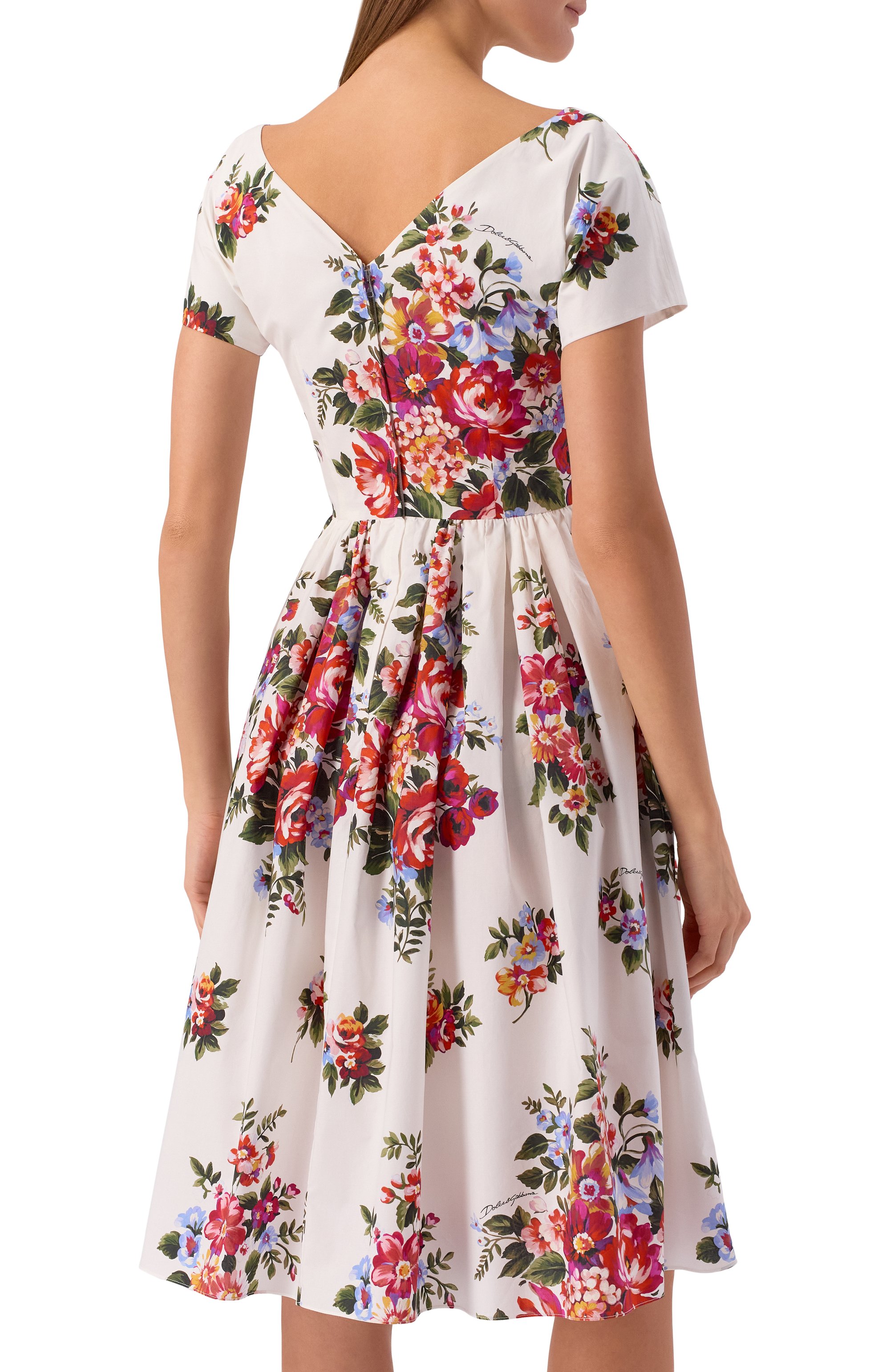 Хлопковое платье DOLCE & GABBANA, арт. F6ZT7T/HS5UU, фото 3