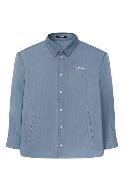 Рубашка из хлопка и лиоцелла BALMAIN, арт. BY5P50