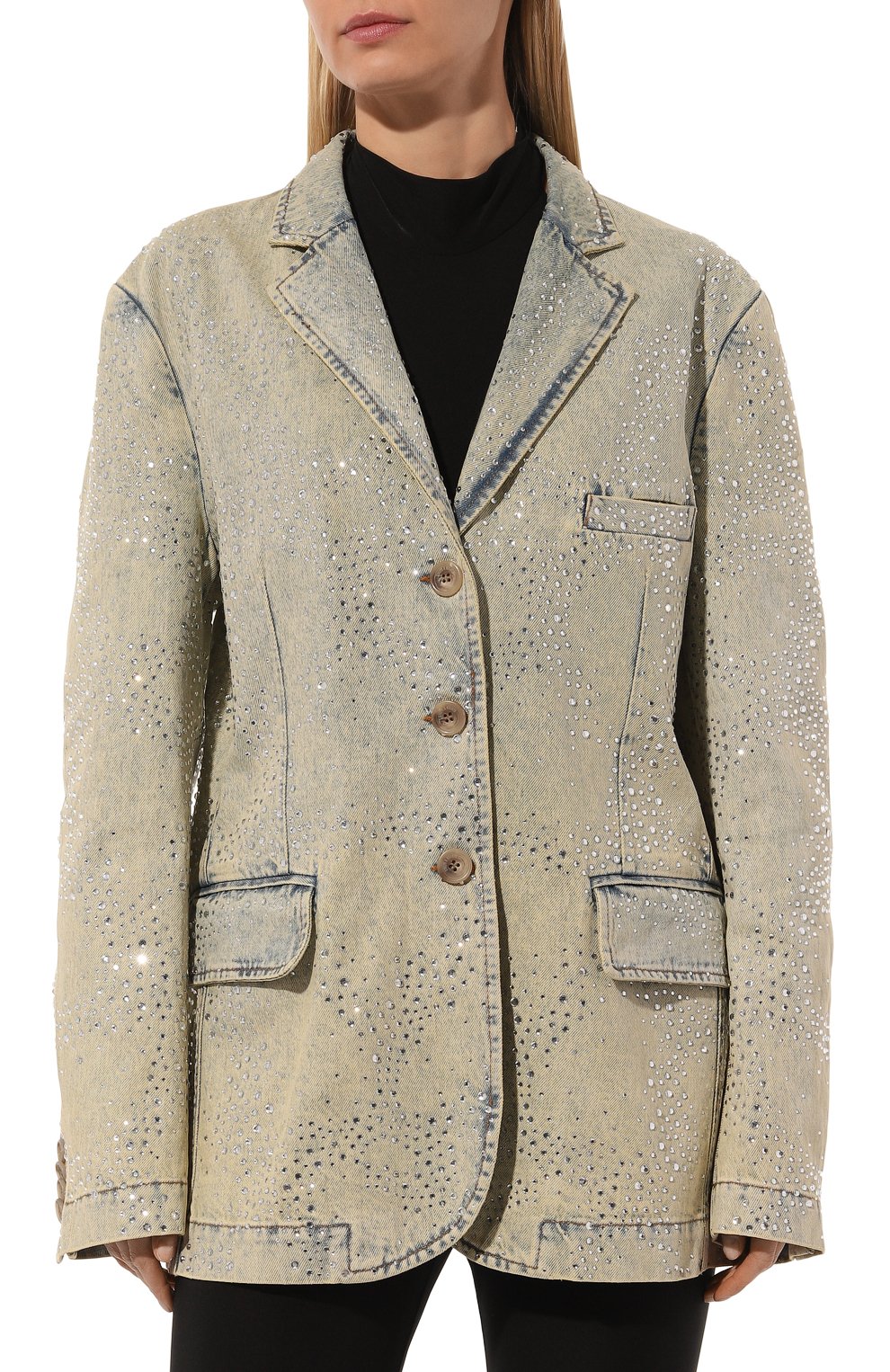 Джинсовый жакет GIUSEPPE DI MORABITO, арт. 03FWDNJ072C 03372, фото 3