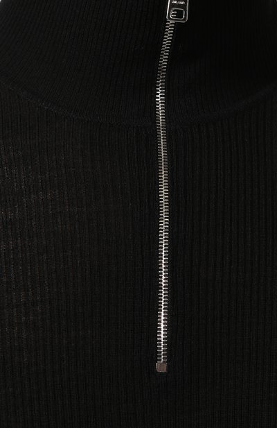 Шерстяной джемпер с воротником-стойкой на молнии PRADA, арт. UMR397-SEI-F0002, фото 5