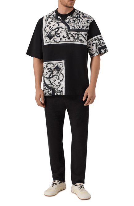 Мужская хлопковая футболка DOLCE & GABBANA, арт. G8SS5T/HU7SD
