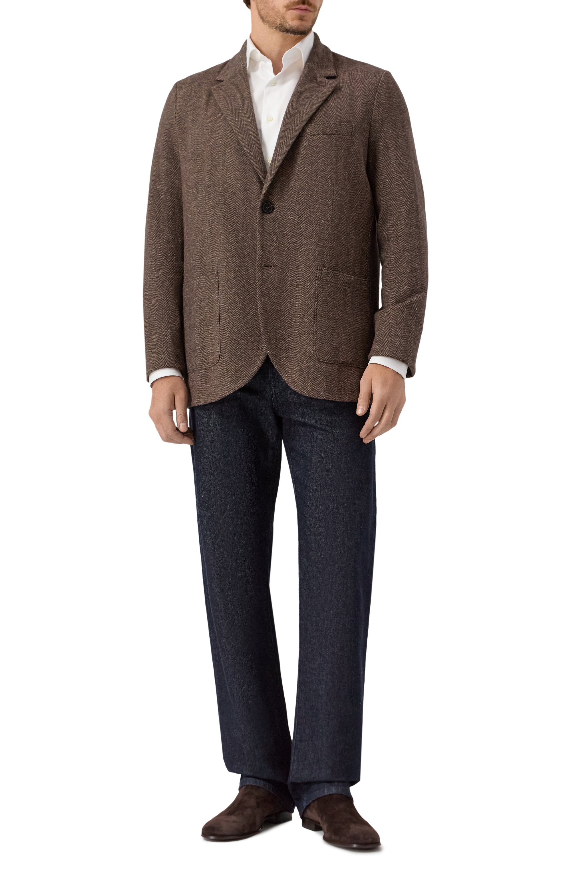 Пиджак из шерсти и хлопка HARRIS WHARF LONDON, арт. CL9535MRA, фото 2