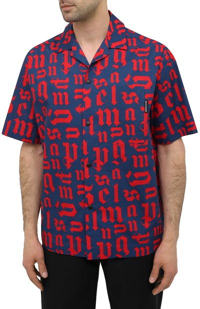 Хлопковая рубашка PALM ANGELS, арт. PMGA037R21FAB0024625, фото 3