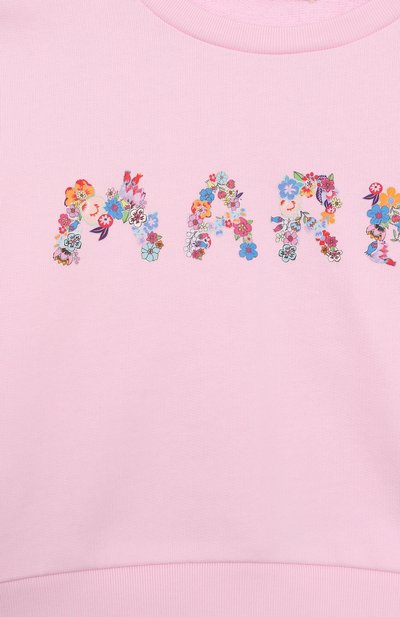 Хлопковый свитшот MARNI светло-розового цвета по цене 16650 руб., арт. M01424/M00V1, фото 3 Хлопковый свитшот MARNI, арт. M01424/M00V1, фото 3