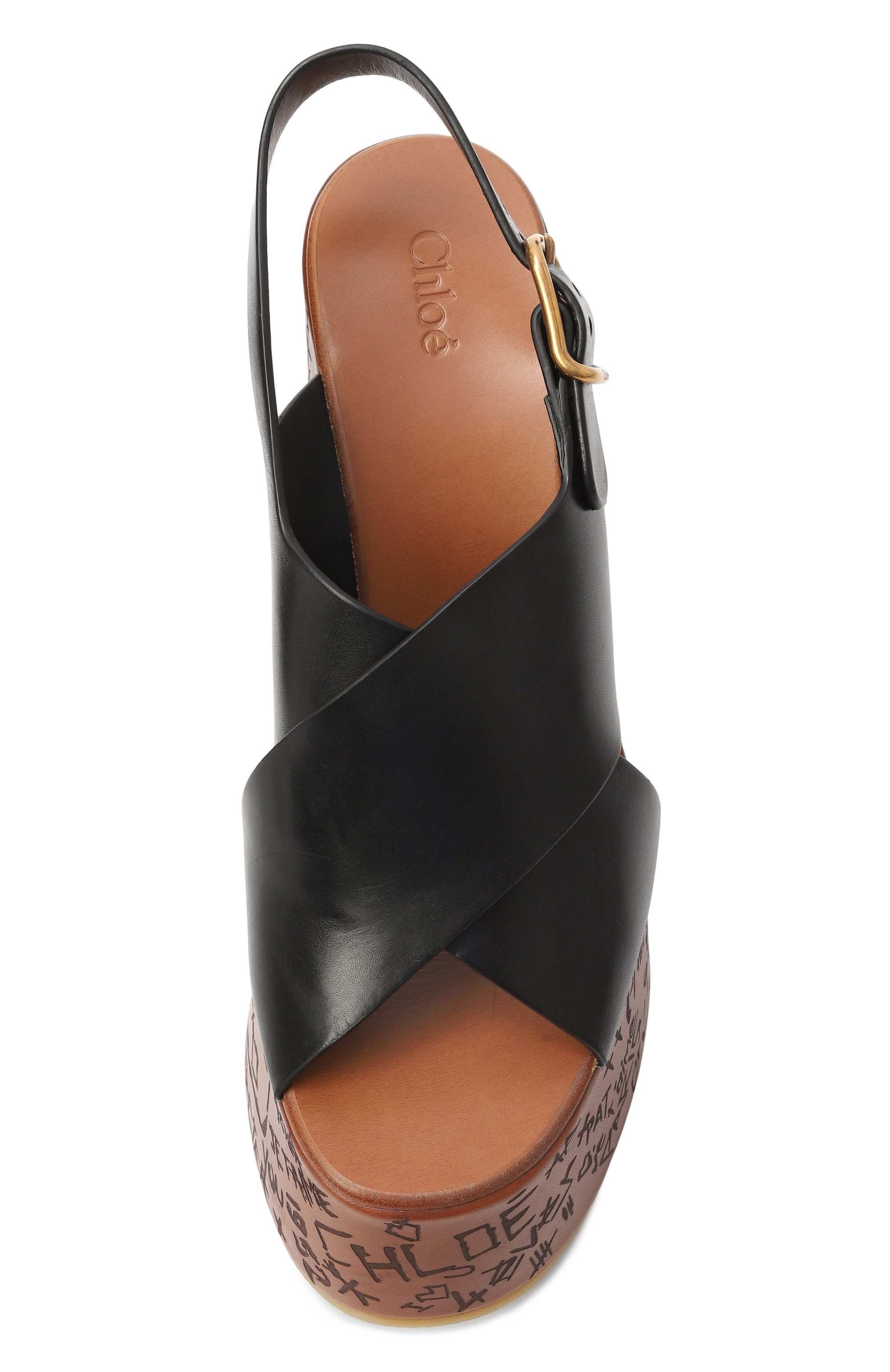 Кожаные босоножки maxime CHLOÉ, арт. CHC24A02YLU, фото 6