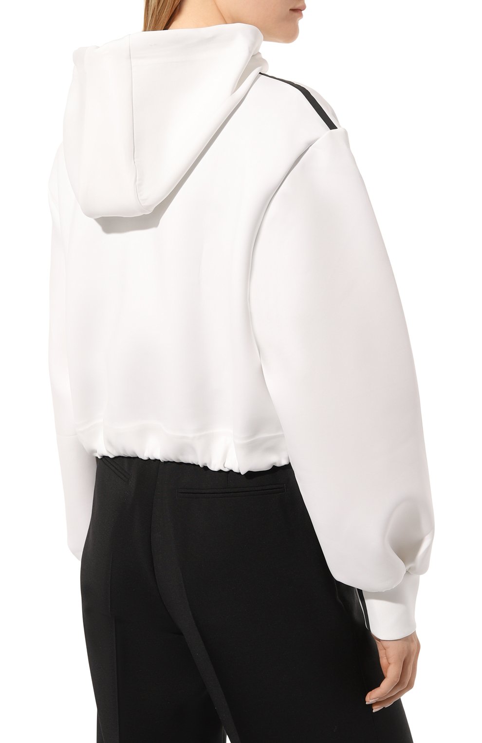Толстовка prada linea rossa PRADA белого цвета по цене 160000 руб., арт. 138558-LJ4-F0009-202, фото 4 Толстовка prada linea rossa PRADA, арт. 138558-LJ4-F0009-202, фото 4