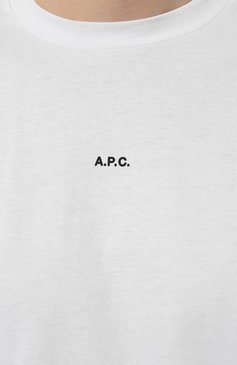 Хлопковая футболка A.P.C., арт. C0EI0-H26929, фото 5
