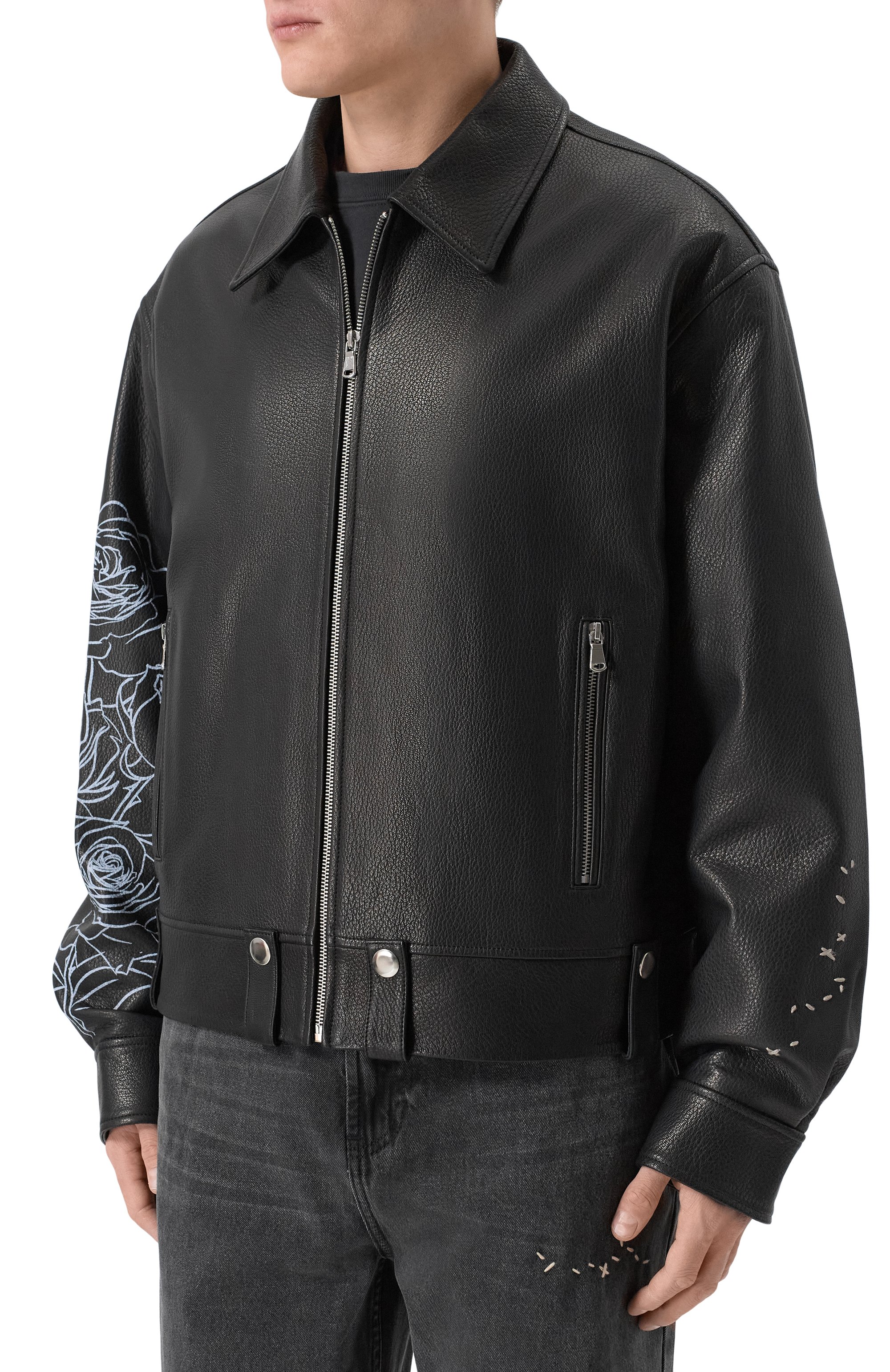 Кожаная куртка DOMREBEL, арт. M R0SES/LEATHER BL0US0N, фото 3