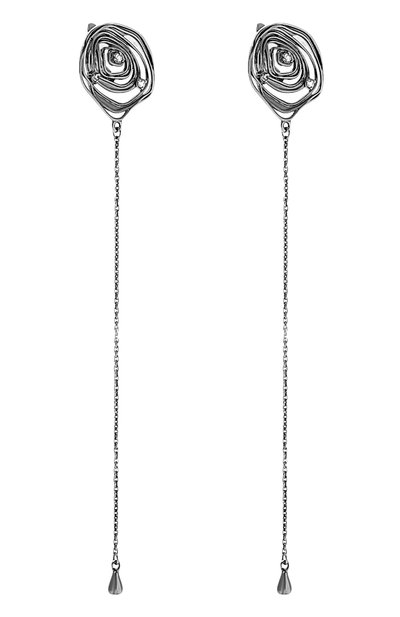 Серьги MIDGARD PARIS серебряного цвета по цене 27000 руб., арт. 5741bs, фото 3 Серьги MIDGARD PARIS, арт. 5741bs, фото 3