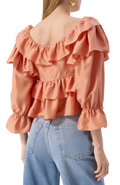 Шелковая блузка CHLOÉ, арт. CH25SHT16314, фото 4