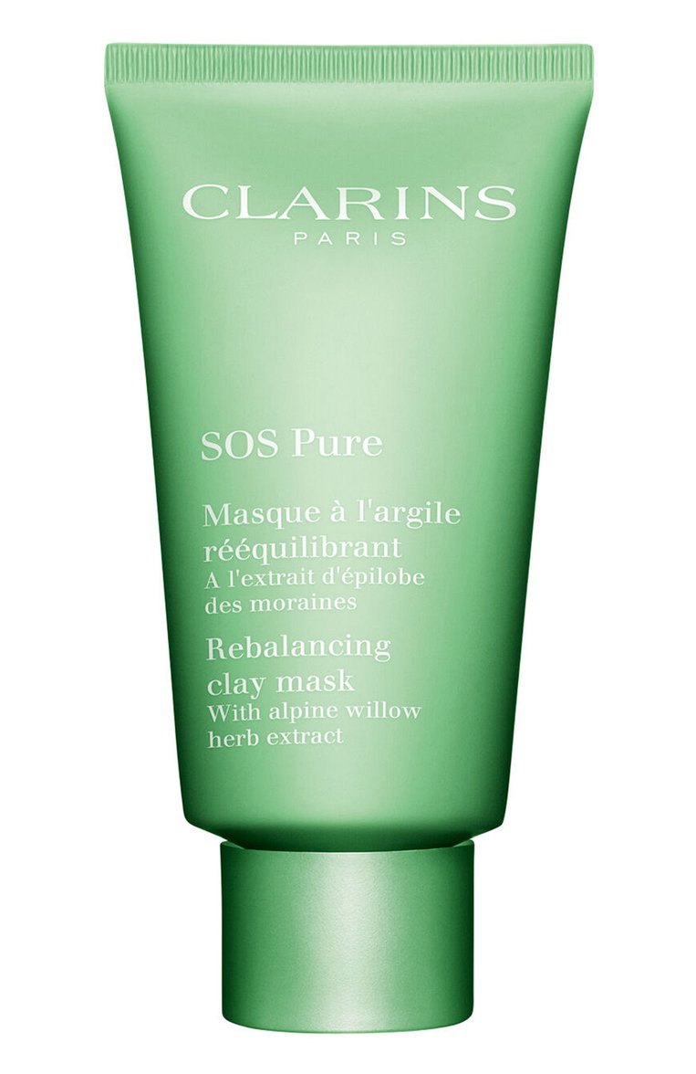 Очищающая маска с экстрактом кипрея sos pure (75ml) CLARINS бесцветного цвета, арт. 80095456 | Фото 1 (Нос: Не проставлено; Региональные ограничения белый список (Axapta Mercury): Не проставлено; Назначение: Для лица; Тип продукта: Маски)
