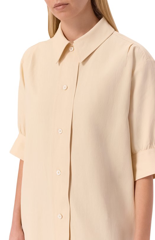 Льняное платье Jil Sander J02CT0589/J60001 Кремовый  J02CT0589/J60001 Фото 4
