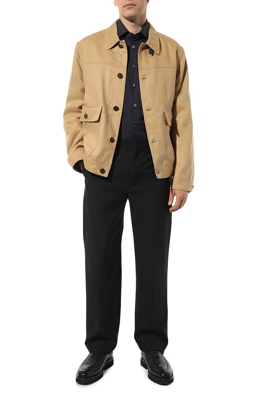 Хлопковая сорочка Kiton UCIH0865406 Синий  UCIH0865406 Фото 2