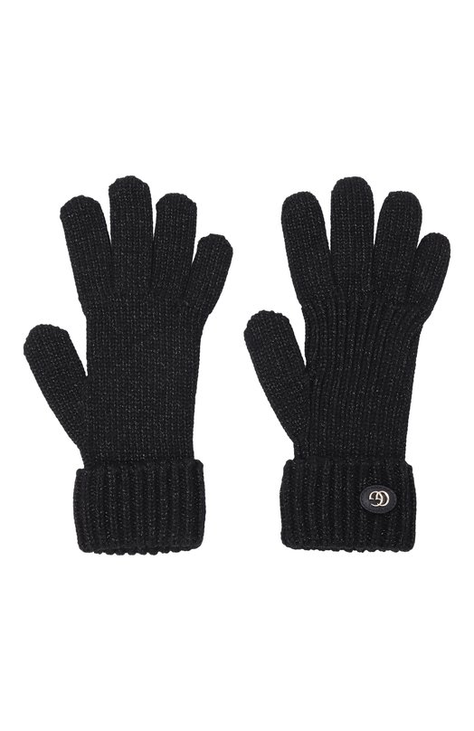 Перчатки из шерсти и вискозы Gucci 809180/3GAAB Чёрный  809180/3GAAB Фото 3